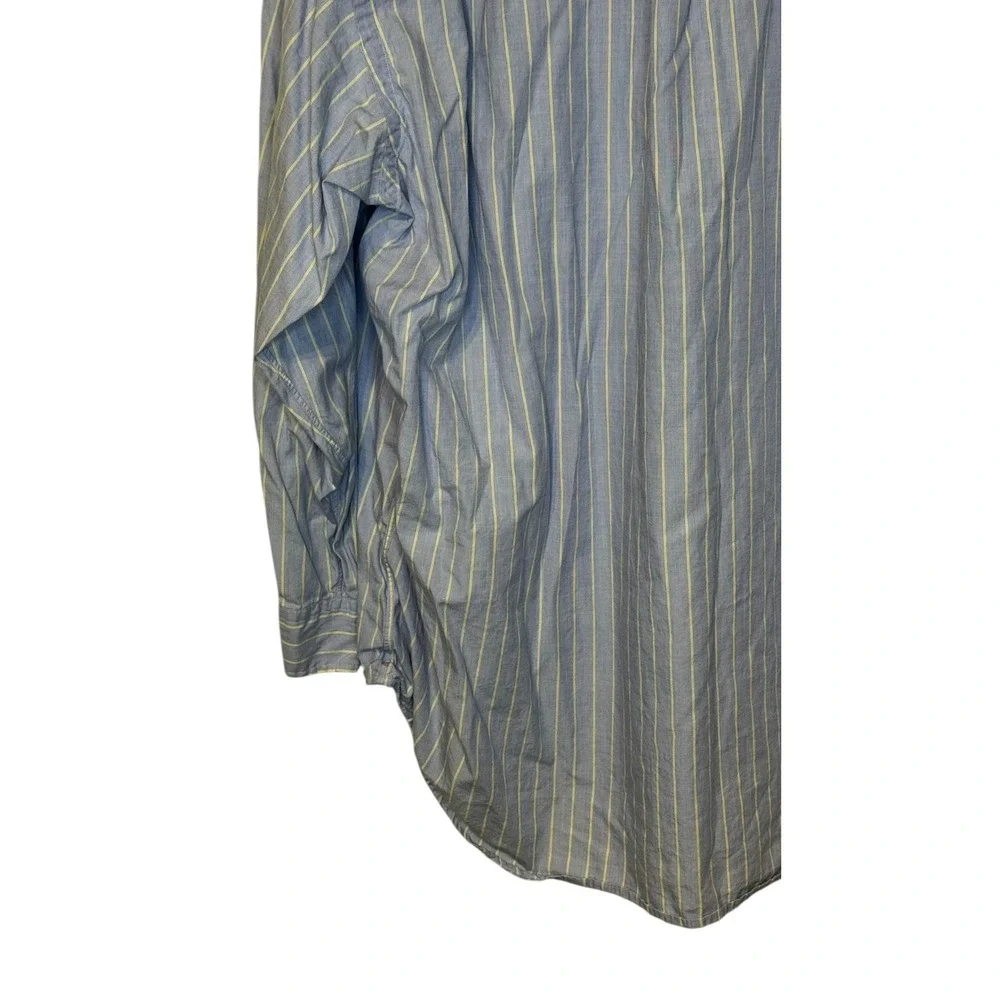 Polo Ralph Lauren Shirt Yarmouth‎ Striped Button Up Long Sleeve Pocket 17-32/33